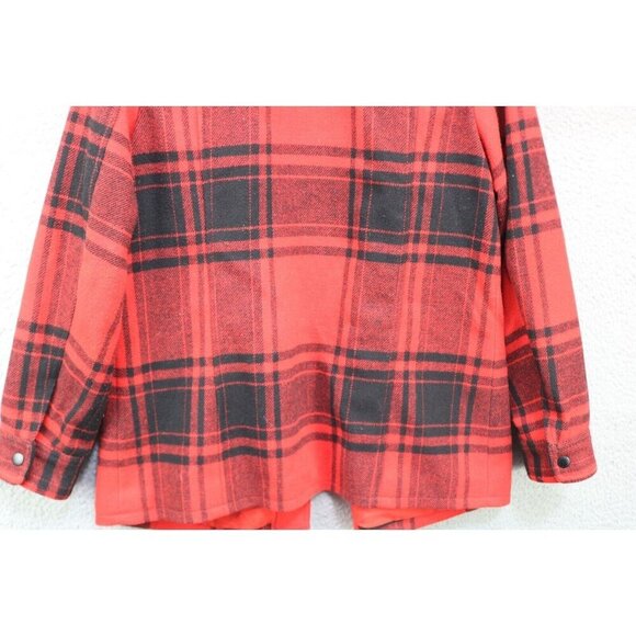 Talbots Wool Blend Red Plaid Jacket-Size Small-Preppy - Picture 12 of 13